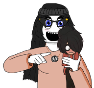 arm avengers beanie blue_eyes clothes glasses hair hand happy holding_object maya_(ongezellig) necklace ongezellig // 646x598 // 61KB