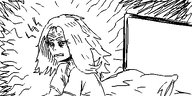 artist:oekakigod headache messy_hair oekaki vera // 500x250 // 42KB