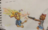 angry blast drawing glasses gun lemon lemonjak mad mymy shooting shot shotgun soyjak stubble // 4000x2498 // 1.4MB