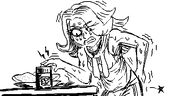 artist:oekakigod bread failing_to_open_a_jar fork oekaki peanut_butter peanut_butter_jar star sweat sweating variant:agugu vera // 500x250 // 41KB