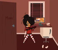 angry artist:lowercaselambda crossbow kruidnoten maya mymy voc_flag weapon // 4472x3864 // 405KB