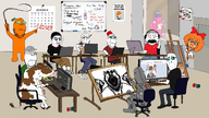 artificial_intelligence artist cigarette doll_(user) drawing five_nights_at_cobson's fnac froot headphones java laptop meta:tagme microphone monitor multiple_soyjaks mymy nigger_cow ongezellig open_mouth paint pencil pointing robot smoke sproke subvariant:wholesome_soyjak sweating tired unity variant:chudjak variant:cobson variant:coinjak variant:feraljak variant:gapejak variant:markiplier_soyjak variant:nojak whip whiteboard // 1920x1080 // 1.7MB