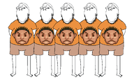 5soyjaks anti_ongezellig arm closed_mouth clothes full_body glasses good_boy hand leg ongezellig smile soyjak stubble studio_massa tshirt variant:gapejak // 1740x1020 // 105KB