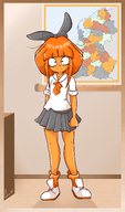 classroom desk gussywussy_(artist) looking_at_viewer map mymy netherlands smiling // 2121x3614 // 2.1MB