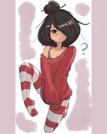 artist:asikku looking_at_viewer maya question_mark // 1080x1350 // 113KB