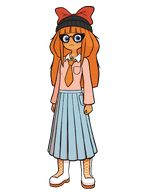 ai ai_generated beanie boat bow glasses hat long_hair mymy necklace no_background orange_hair skirt skirt_with_pocket soytan tagme tie transparent_background // 1200x1600 // 960KB
