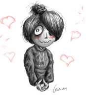 artist:giopotatoes blushing heart maya smiling // 950x1051 // 432KB