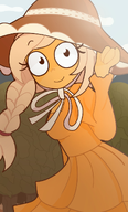 closeup coco hat outdoors sun_hat sundress trees // 745x1237 // 424KB