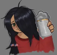artist:h8tr drinking maya tagme // 589x565 // 50KB