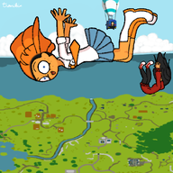 artist:dookie artist:tronikin coco falling fortnite maya mymy parody squads trio // 600x600 // 256KB