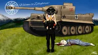 black_sun blood coco dead drawing field german_uniform germany jew luger nazi nazi_cap nazi_outfit pistol ss ss_bolts sunwheel tank text unknown_artist // 1376x774 // 942KB