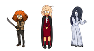 coco fangs ghost halloween hands_together hockey_mask jason looking_at_viewer machete maya mymy sadako_yamamura tagme unknown_artist vampire vampire_costume // 3001x1623 // 1.3MB