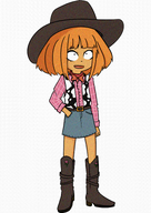 artist:lidlyarts cow_print cowboy_boots cowboy_costume cowboy_hat mymy pickets smiling // 2480x3508 // 7.0MB