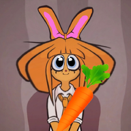 bunny carrot edit holding_object mymy mymy_bunny // 720x720 // 519KB