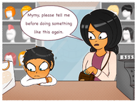 $ bag black_hair brown_eyes cash_register credit_card dollar_sign english_text eyebrows eyelashes freckles kassa meta:general_fanart mirror mymy partially_dyed_hair purse shelf soei speech_bubble tagme text text_bubble unknown_artist wig // 2048x1536 // 2.0MB