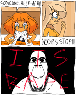 ack bald biting_lip bloodshot_eyes choking coco_(ongezellig) crying evil glasses mymy ongezellig orange_skin rape red_eyes stubble subvariant:cobson_front2 subvariant:hornyson text variant:cobson // 2012x2512 // 120KB