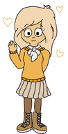 coco hearts outline tagme unknown_artist waving // 400x780 // 161KB