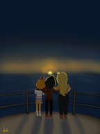coco fence maya mymy prinsenvlag stars sunset tagme unknown_artist water // 2048x2732 // 2.5MB