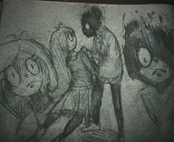angry artist:whoo_ooisthis coco fighting maya pencil_(medium) shocked // 1080x884 // 338KB