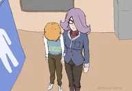 artist:IkbenElohim blonde_hair board boot boots chalkboard head_down holding_hands I_love_these_tags_bro in_school locker looking_at_viewer purple_hair restroom school shoe shoes sign sjef sjef_is_getting_raped_by_vera_again sjef_pissed_himself_again tagme vera // 2162x1500 // 169KB