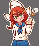 artist:soru smiling te tryn waving // 2415x2900 // 804KB