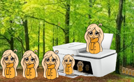 blonde_hair:3 brown_eyes buttons coco cocopier forest leaves_on_the_ground peebscarf printer trees // 2000x1233 // 3.7MB