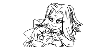 artist:oekakigod headlock looking_at_viewer mymy niggerwiggle no_color oekaki vera // 500x250 // 33KB