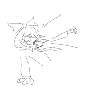 action black_and_white book hit hurt mymy one_eye_closed shocked sketch // 1582x1824 // 87KB