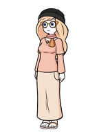 ai beanie blond blue_eyes coco flip_flop foot full_body glasses hat necklace no_background sandals scarf skirt soytan transparent_background variant:soytan // 1200x1600 // 562KB