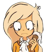artist:potgietereff coco ice_cream looking_down sweat // 602x561 // 44KB