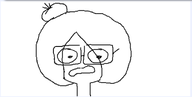 black_and_white glasses maya oekaki open_mouth soyjak // 1012x509 // 51KB
