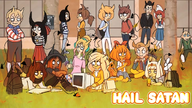bert cato cleo coco devil evil ilse kiki mymy roos Satan satanic tryn yfke zoey // 736x414 // 638KB