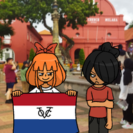 angry artist:loberts_rucas2 dutch_flag frown irl_background maya mymy outside smug voc // 1280x1280 // 1.4MB
