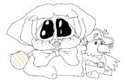 big_eyes binky kaptain_koek niggerwiggle oekaki plush soopwafel stroopwaffel variant:agugu // 1130x663 // 87KB
