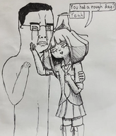 artist:yosack_jaki chud drawing meta:rijkskunst no_color speech_bubble tears // 748x875 // 490KB