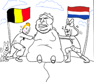 belgian_flag border clouds dutch_flag mymy snowy tagme tintin_(character) unknown_artist // 1238x1075 // 175KB