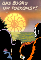 black_sun booru coco dutch_text maya mymy poster sonnenrad sunrise vera zach zooru // 610x893 // 360KB