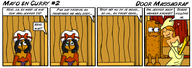 :3 artist:studiograf blue_eyes bow curry curryme dress dutch_text ellipsis exclamation_mark game_controller green_eyes hat hats heart kroket mayo mayo_and_curry mayo_en_curry question_mark question_marks // 750x265 // 173KB