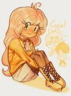 artist:unknown coco exclamation_poing maya mymy smiling stars // 978x1325 // 140KB