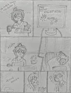 artist:midkyk coco comic computer gamer maya no_color sketch // 1564x2048 // 787KB