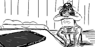 artist:oekakigod bed chair maya oekaki phone // 500x250 // 43KB