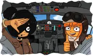 airplane belgian_flag drawing looking_at_viewer maya mymy pilot plane sky smiling thumbs_up zorinhakekk_(artist) // 735x440 // 83KB