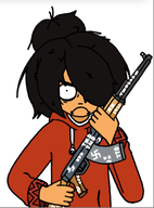 angry frowning gun looking_at_viewer maya swastika // 1011x1364 // 610KB