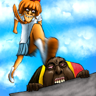 2soyjaks arm belgium biting_lip black_skin bloodshot blue_eyes bow cloud curb curb_stomp drawn_background fat female fight fist full_body glasses gums hair hand leg lips mymy nigger ongezellig orange_hair orange_skin shoe skirt sky smile subvariant:female_feraljak tie variant:chugsjak variant:feraljak // 2000x2000 // 3.2MB