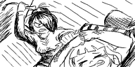 artist:oekakigod hwipping maya mymy oekaki whipping // 500x250 // 63KB