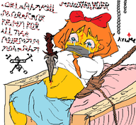 blood bloodshot_eyes chain crying embed mymy mymy_abuse niggerwiggle red_eyes rope tummy // 1842x1696 // 472KB
