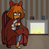 artist:gr8submarine blanket boat coco cozy cup fireplace maya meta:general_fanart mug mymy night photo ship socks // 2000x2000 // 1.7MB