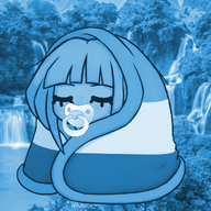 calm binky blanker blue calm freckles variant:agugu waterfall // 1024x1024 // 1.3MB