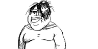 artist:oekakigod maya no_color oekaki variant:meximutt // 500x250 // 25KB