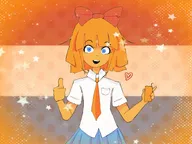 artist:zzzeiuuu2 blue_eyes dutch_flag heart meta:general_fanart mymy niggerwiggle smiling sparkles stroopwafelsap thumbs_up // 2048x1536 // 203KB